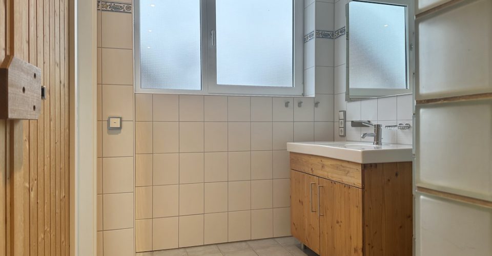Badezimmer mit Sauna