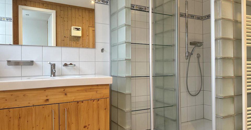 Badezimmer mit Sauna